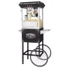 Popcorn Machines Great Northern Lincoln 8 Oz. Antique Black Popcorn Machine With Cart