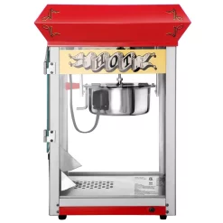 Popcorn Machines Great Northern Pasadena 8 Oz. Antique Red Popcorn Machine With Cart -MegaChef Sales Shop antique red great northern popcorn machines hwd630229 40 1000