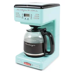 Coffee Makers Nostalgia 12-Cup Blue Coffee Maker With Pause And Serve Function