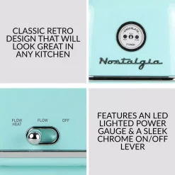 Dessert Makers Nostalgia 4-Tier Aqua Chocolate Fondue Fountain 8 Dessert Makers Nostalgia 4-Tier Aqua Chocolate Fondue Fountain -MegaChef Sales Shop aqua nostalgia chocolate fountains clcf4aq 1f 1000