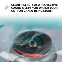 Dessert Makers Nostalgia Retro Aqua Hard And Sugar Free Cotton Candy Maker With Cotton Candy Cones -MegaChef Sales Shop aqua nostalgia cotton candy machines pcm425aq 44 1000