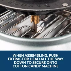 Dessert Makers Nostalgia Retro Aqua Hard And Sugar Free Cotton Candy Maker With Cotton Candy Cones -MegaChef Sales Shop aqua nostalgia cotton candy machines pcm425aq 76 1000