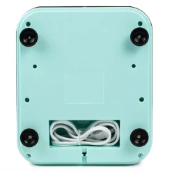 Dessert Makers Nostalgia 30 W Aqua Blue Snow Cone Maker With Retro Design -MegaChef Sales Shop aqua nostalgia specialty dessert makers clsc1aq fa 1000