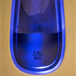 Electric Kettles Ovente 7-Cup Beige Stainless Steel Electric Kettle, Automatic Shut-Off And Boil-Dry Protection -MegaChef Sales Shop beige ovente electric kettles ks96bg 1f 1000