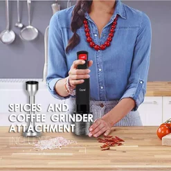 Blenders Boyel Living 8-Speed 500-Watt Black Stainless Steel Control 5-in-1 Multi-Purpose Immersion Hand Blender Set -MegaChef Sales Shop blach boyel living immersion blenders ha45404 fa 1000