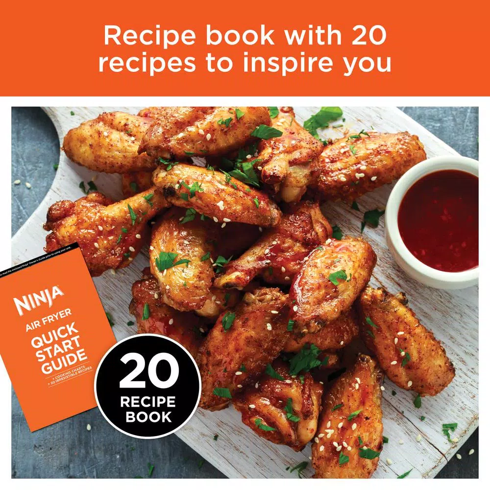 Air Fryers NINJA 4 Qt. Electric Black Air Fryer With Recipe Book 4 Air Fryers NINJA 4 Qt. Electric Black Air Fryer With Recipe Book - Image 4