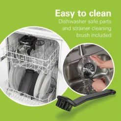 Juicers Hamilton Beach 700-Watt 30 Oz. Black And Stainless Steel Centrifugal Juice Extractor With Whole Fruit Feed Tube -MegaChef Sales Shop black and stainless steel hamilton beach juicers 67840 44 1000