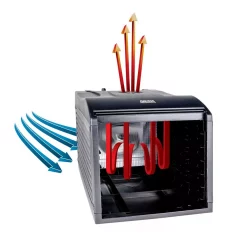 Food Processing AROMA Professional 6-Tray Black Food Dehydrator With Drip Tray -MegaChef Sales Shop black aroma dehydrators afd 815b 4f 1000