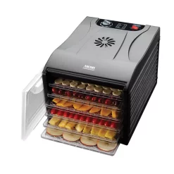Food Processing AROMA Professional 6-Tray Black Food Dehydrator With Drip Tray -MegaChef Sales Shop black aroma dehydrators afd 815b fa 1000