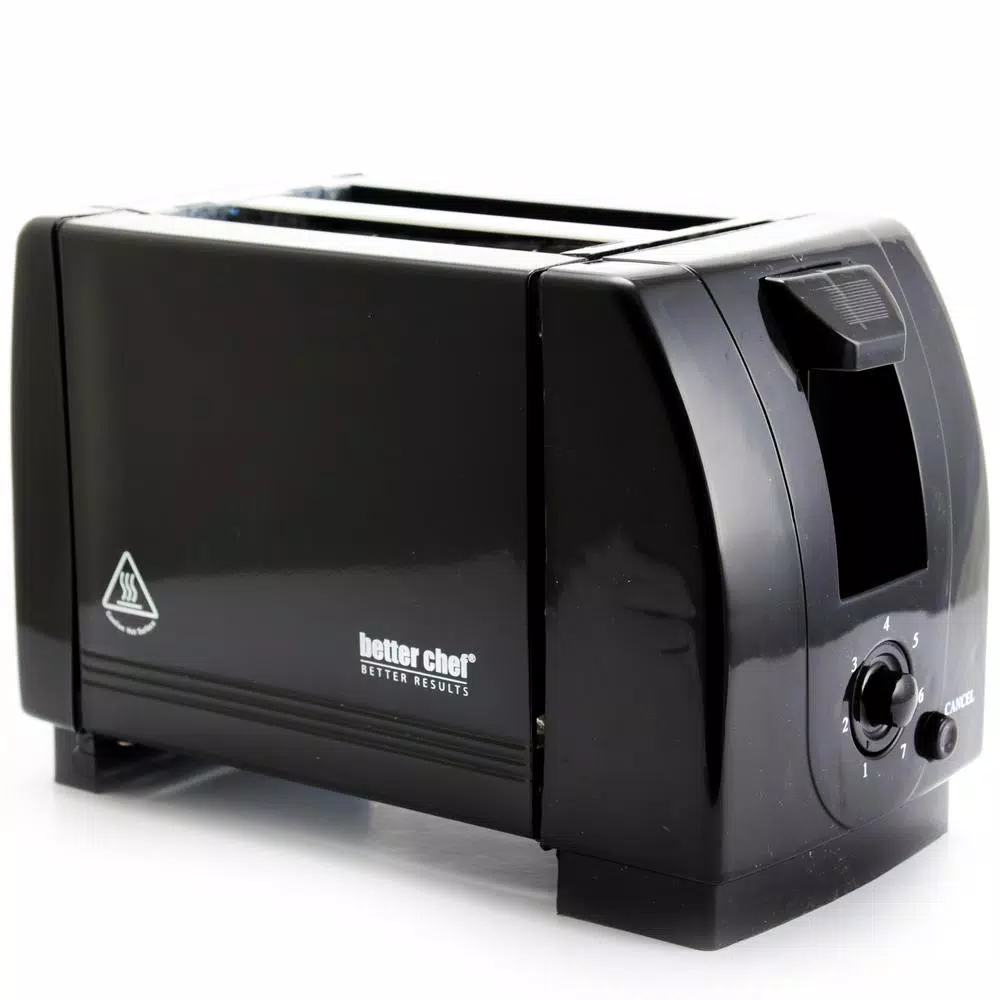 Toasters Better Chef 2-Slice Black Wide Slot Toaster 1 Toasters Better Chef 2-Slice Black Wide Slot Toaster