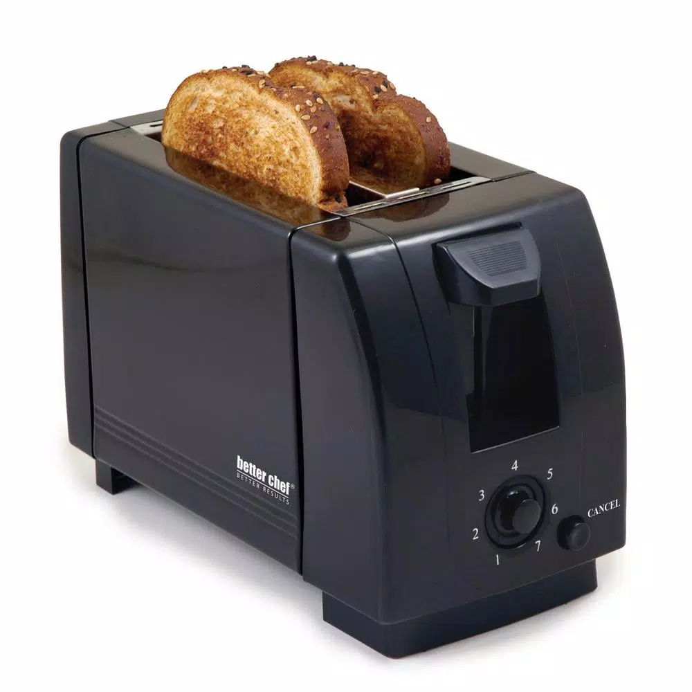 Toasters Better Chef 2-Slice Black Wide Slot Toaster 2 Toasters Better Chef 2-Slice Black Wide Slot Toaster - Image 2