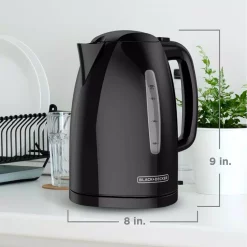 Electric Kettles BLACK+DECKER 1.7 L Rapid Boil Electric Cordless Kettle -MegaChef Sales Shop black black decker electric kettles ke1500b 76 1000