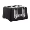 Toasters BLACK+DECKER 4-Slice Black Extra-Wide Slot Toaster With Browning Control