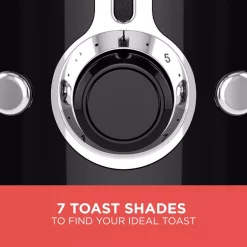 Toasters BLACK+DECKER 2-Slice Black Wide Slot Toaster With Temperature Control -MegaChef Sales Shop black black decker pop up toasters tr1300bd c3 1000