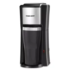 Coffee Makers BLACK+DECKER Black Single Serve Drip Coffee Maker With Travel Mug