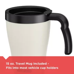 Coffee Makers BLACK+DECKER Brew’n Go Black Single Serve Coffee Maker With Travel Mug -MegaChef Sales Shop black black decker single serve coffee makers dcm18 fa 1000