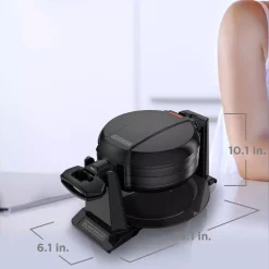 Electric Skillets & Indoor Grills BLACK+DECKER 2-Waffle Black Flip Belgian Waffle Maker -MegaChef Sales Shop black black decker waffle makers wmd200b 76 1000