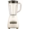 Blenders Brentwood Appliances 50 Oz. 12-Speed White Electric Blender With Plastic Jar