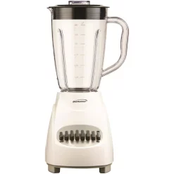 Blenders Brentwood Appliances 50 Oz. 12-Speed White Electric Blender With Plastic Jar