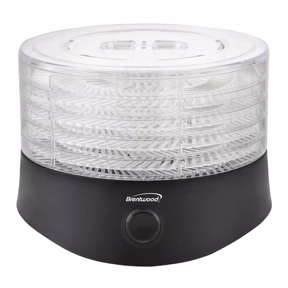 Food Processing Brentwood Appliances 5-Tray Black Food Dehydrator With Auto Shutoff 1 Food Processing Brentwood Appliances 5-Tray Black Food Dehydrator With Auto Shutoff