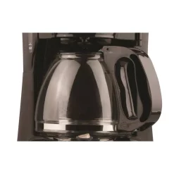 Coffee Makers Brentwood Appliances 12-Cup Black Coffee Maker With 16 Oz. Stainless Steel Heated Travel Mug And 12-Volt Car Adapter -MegaChef Sales Shop black brentwood appliances drip coffee makers 843631123188 1f 1000