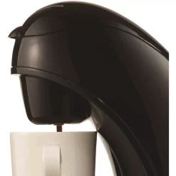 Coffee Makers Brentwood Appliances 1-Cup Black Single Serve Coffee Maker With Removable Filter -MegaChef Sales Shop black brentwood appliances drip coffee makers ts 112b 1f 1000