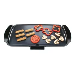 Electric Skillets & Indoor Grills Brentwood Appliances 27 Sq. In. Black Nonstick Electric Griddle With Drip Pan -MegaChef Sales Shop black brentwood appliances electric griddles ts 819 31 1000