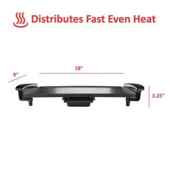 Electric Skillets & Indoor Grills Brentwood Appliances 27 Sq. In. Black Nonstick Electric Griddle With Drip Pan -MegaChef Sales Shop black brentwood appliances electric griddles ts 819 44 1000