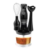 Mixers Brentwood Appliances 2-Speed Black Hand Mixer Blender And Food Processor With Balloon Whisk