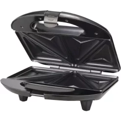 Electric Skillets & Indoor Grills Brentwood Appliances 750 W Black Nonstick Compact Dual Sandwich Maker -MegaChef Sales Shop black brentwood appliances panini presses ts 240b 77 1000