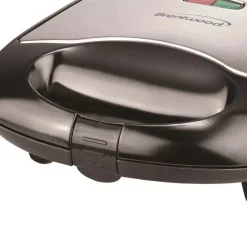 Electric Skillets & Indoor Grills Brentwood Appliances 750 W Black Nonstick Compact Dual Sandwich Maker -MegaChef Sales Shop black brentwood appliances panini presses ts 240b c3 1000