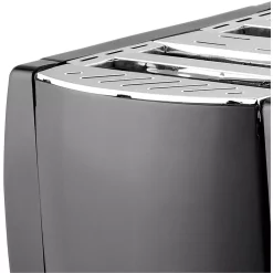 Toasters Brentwood Appliances 4-Slice Black Toaster With Cool-Touch Exterior -MegaChef Sales Shop black brentwood appliances pop up toasters ts 285 1f 1000