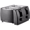 Toasters Brentwood Appliances 4-Slice Black Toaster With Cool-Touch Exterior