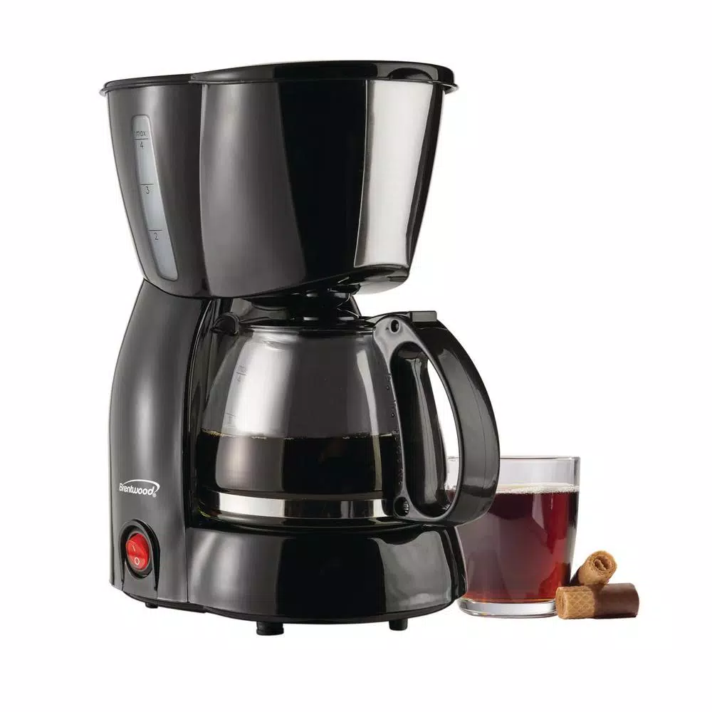 Coffee Makers Brentwood 4-Cup Black Coffee Maker 7 Coffee Makers Brentwood 4-Cup Black Coffee Maker - Image 7