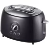 Toasters Brentwood Retro 2-Slice Black Extra-Wide Slot Toaster With Cool-Touch Exterior