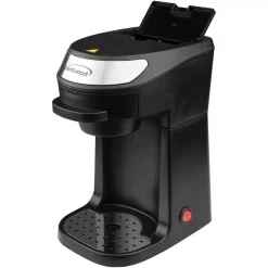 Coffee Makers Brentwood 1-Cup Black Single-Serve Coffee Maker With Mug -MegaChef Sales Shop black brentwood single serve coffee makers ts 111bk 1f 1000