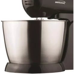 Mixers Brentwood 3 Qt. 5-Speed Stand Mixer With Steel Bowl -MegaChef Sales Shop black brentwood stand mixers sm 1153 1d 1000