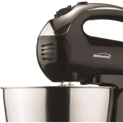 Mixers Brentwood 3 Qt. 5-Speed Stand Mixer With Steel Bowl -MegaChef Sales Shop black brentwood stand mixers sm 1153 4f 1000