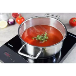 Food Warmers CASO Single Induction Burner 11 In. Black Hot Plate -MegaChef Sales Shop black caso hot plates 12224 44 1000