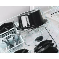 Cookers Hamilton Beach 4 Qt. Black Chrome Slow Cooker With Temperature Settings And Glass Lid -MegaChef Sales Shop black chrome hamilton beach slow cookers 33141 c3 1000