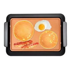 Electric Skillets & Indoor Grills Gotham Steel 234 Sq. In. Black Copper Non-Stick Ti-Ceramic Smoke-less Electric Indoor Grill & Griddle -MegaChef Sales Shop black copper gotham steel indoor grills 1811mdb hd 44 1000