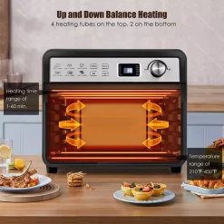 Air Fryers Costway 23 Qt. Black 12-in-1 Air Fryer Oven With Rotisserie 11 Air Fryers Costway 23 Qt. Black 12-in-1 Air Fryer Oven With Rotisserie -MegaChef Sales Shop black costway air fryers ep24643 44 1000