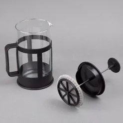 Coffee Makers Creative Home 1000 Ml (34 Oz.) 4 Cups Glass French Press Coffee Plunger Tea Maker For Loose Tea Leaves Or Coffee, Black -MegaChef Sales Shop black creative home french presses 45007 4f 1000