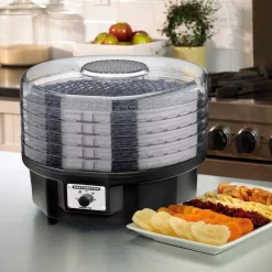 Food Processing Cuisinart 5-Tray Black Food Dehydrator -MegaChef Sales Shop black cuisinart dehydrators dhr 20p1 31 1000