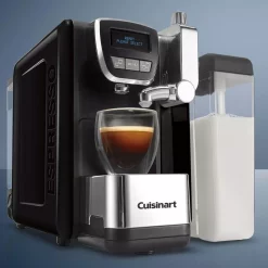 Coffee Makers Cuisinart 1-Cup Espresso Defined Black Espresso, Cappuccino And Latte Machine -MegaChef Sales Shop black cuisinart espresso machines em 25 4f 1000