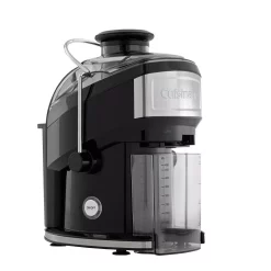 Juicers Cuisinart Compact 16 Fl. Oz. Black Masticating Juicer With Recipe Booklet And Cleaning Brush
