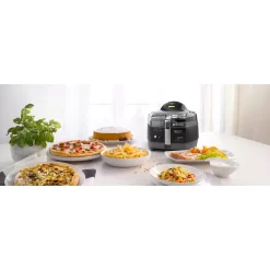 Cookers DeLonghi MultiFry FH1363 4.75 Qt. Black Electric Multi-Cooker And Air Fryer -MegaChef Sales Shop black delonghi multi cookers fh1363 1 bk 31 1000