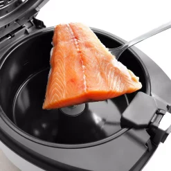 Cookers DeLonghi MultiFry FH1363 4.75 Qt. Black Electric Multi-Cooker And Air Fryer -MegaChef Sales Shop black delonghi multi cookers fh1363 1 bk 44 1000