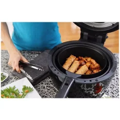 Air Fryers Elite 3.5 Qt. Digital Air Fryer In Black -MegaChef Sales Shop black elite air fryers eaf 2500d 1f 1000