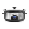 Cookers Elite Platinum 6 Qt. Black Programmable Slow Cooker With Locking Lid
